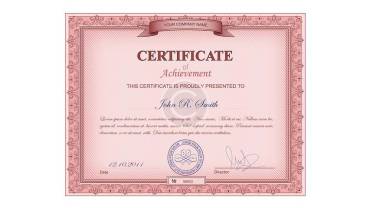 Certificate 1