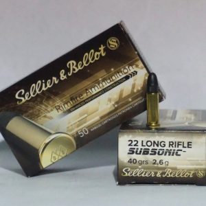 .22 LONG RIFLE SUBSONIC 2,6g/40grs Sellier & Bellot